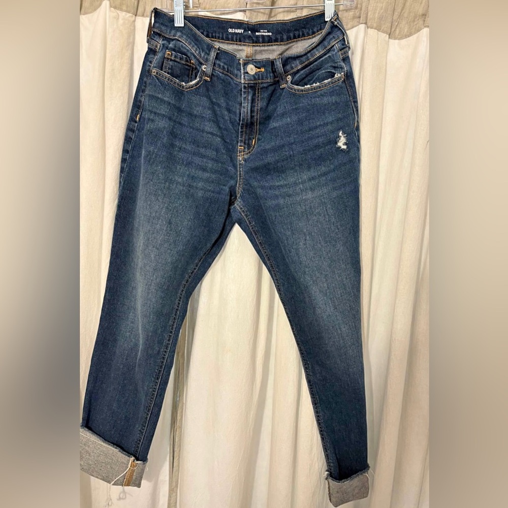 Bohemian Wood Dark Blue Denim Jeans